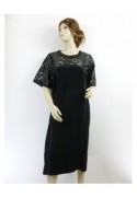 Robe femme Meri Esca noir GRANDE TAILLE