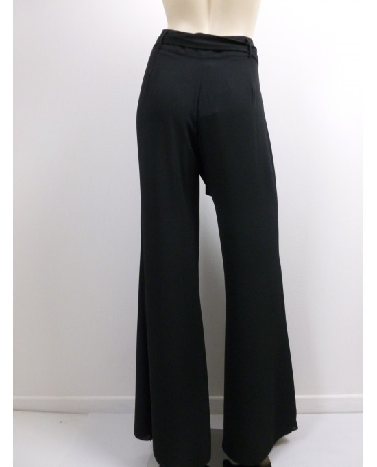 Pantalon femme Paz Torras noir fluide GRANDE TAILLE - Histoires de Femmes