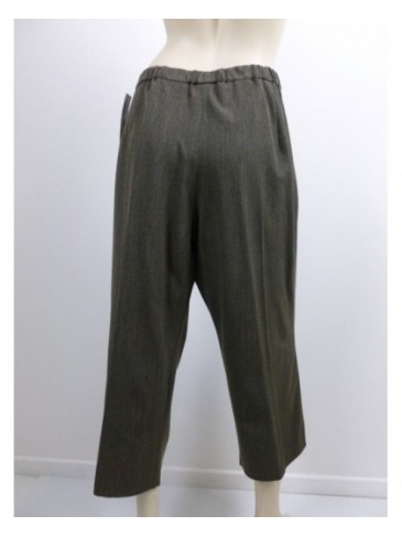 Pantacourt femme Isa Couture kaki GRANDE TAILLE