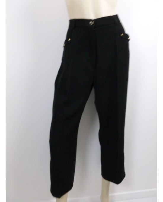 Pantalon femme 3 4 Christine Laure 44130 noir Histoires de Femmes