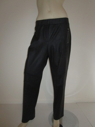 Pantalon Noir en Cuir