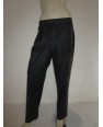 Pantalon Noir en Cuir