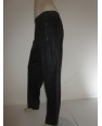 Pantalon Noir en Cuir