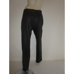 Pantalon Noir en Cuir