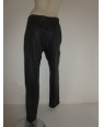 Pantalon Noir en Cuir